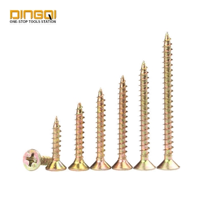 Picture of Tri-T 3/4" inch  Pozi Drive Double Countersunk Head Chipboard Screw Used on Wood