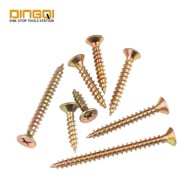 Picture of Tri-T 3/4" inch  Pozi Drive Double Countersunk Head Chipboard Screw Used on Wood