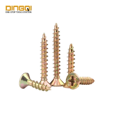 Picture of Tri-T 1/2" inch Pozi Drive Double Countersunk Head Chipboard Screw Used on Wood