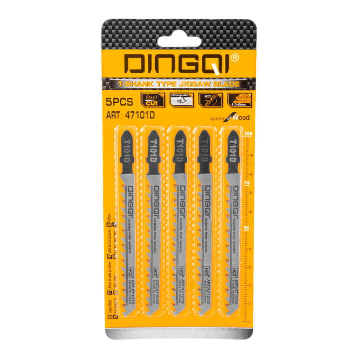 Picture of DINGQI T Shank Jigsaw Blades Assorted Jig Saw Blade Set for Cutting Wood Plastic Metal-47101B