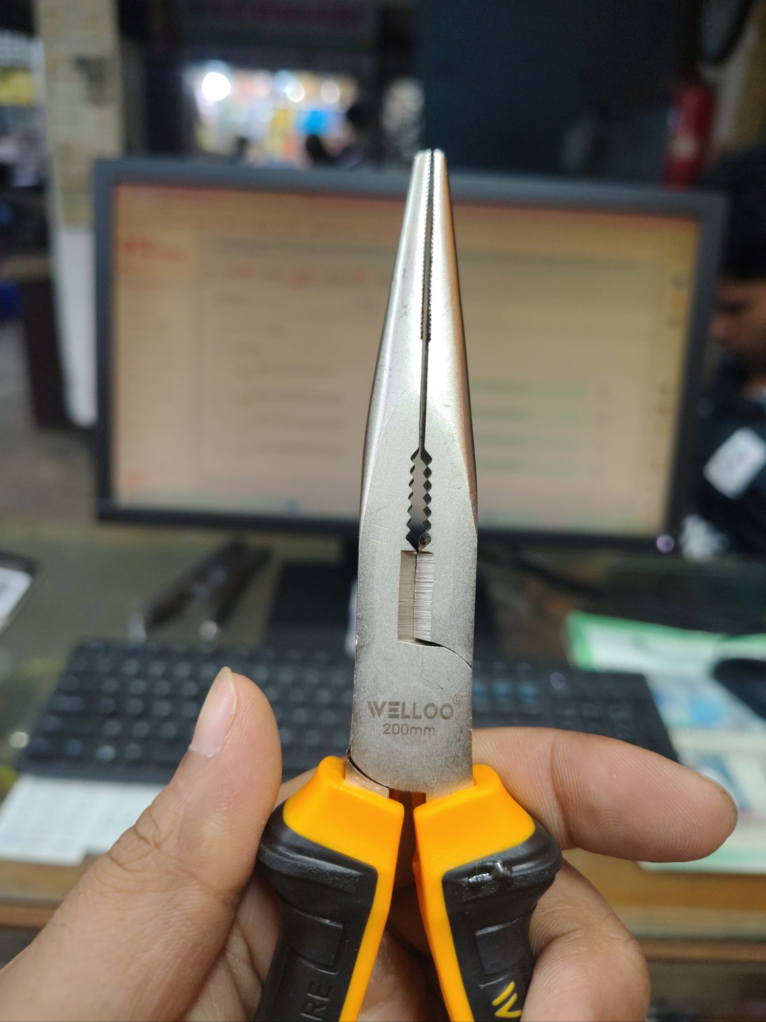 Picture of 🔧 WELLOO 6-Inch Long Nose Pliers | Precision Multi-Purpose Hand Tool – HNP18160