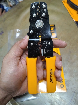 Picture of 🔧 WELLOO 7-Inch Wire Stripper & Mini Punch | Multi-Purpose Electrical Hand Tool – WSP0703