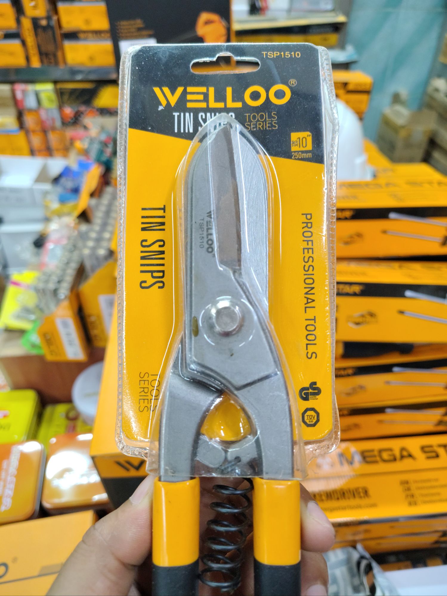 Picture of WELLOO 10" Tin Cutter / Steel Cutter / Tin Snips Pliers TSP1510 🛠️✂️