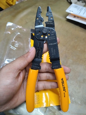 Picture of 🔧 WELLOO 8-Inch Multi-Functional Wire Stripper | Professional Electrical Hand Tool – WSP1003