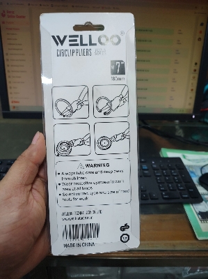Picture of 🔧 WELLOO 7-Inch Internal Bent Circlip Pliers | Heavy Duty Snap Ring Plier Hand Tool – CCP21703