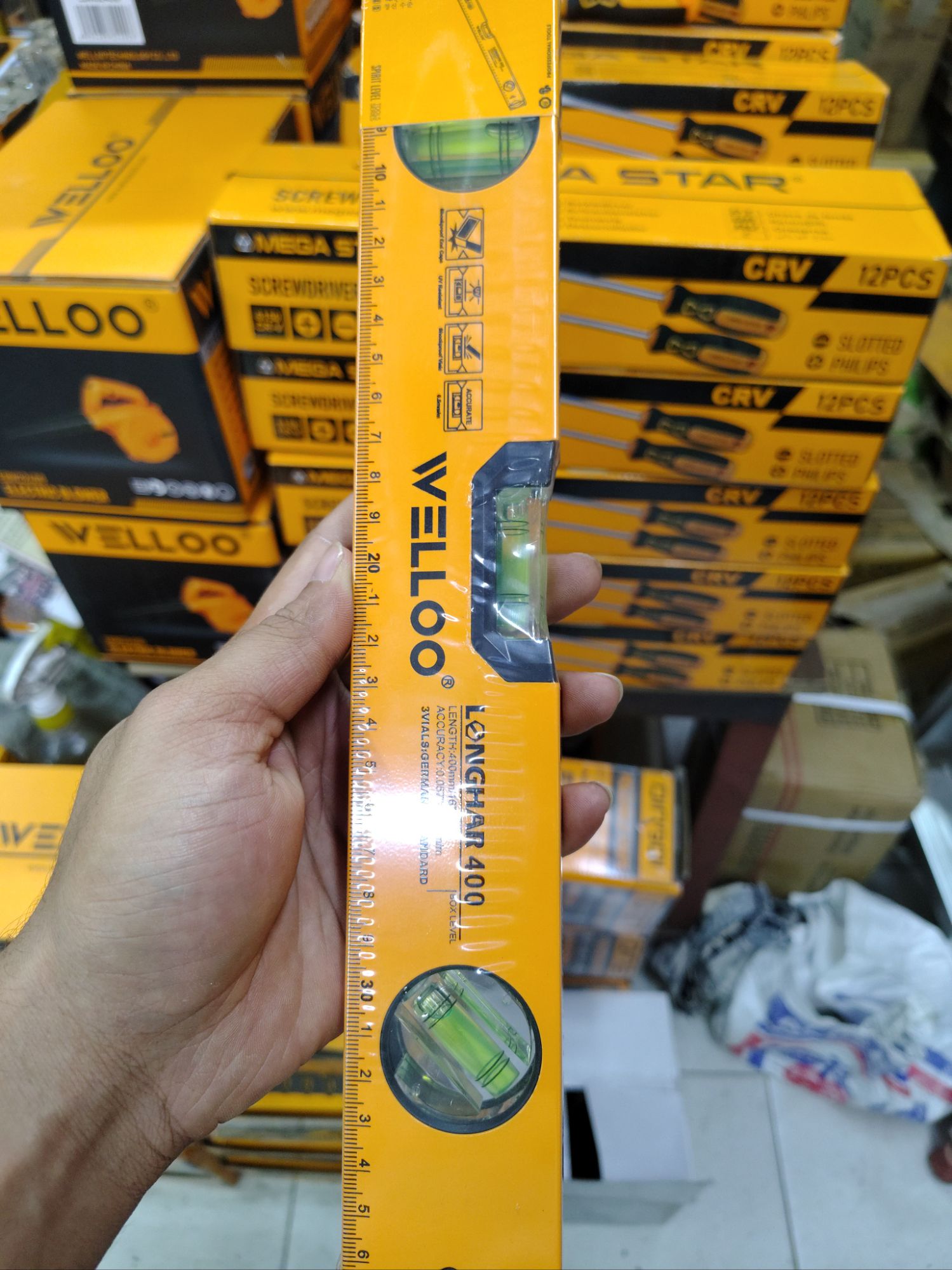 Picture of WELLOO 16" Inch Magnetic Speed Level SPL6040 🛠️📏