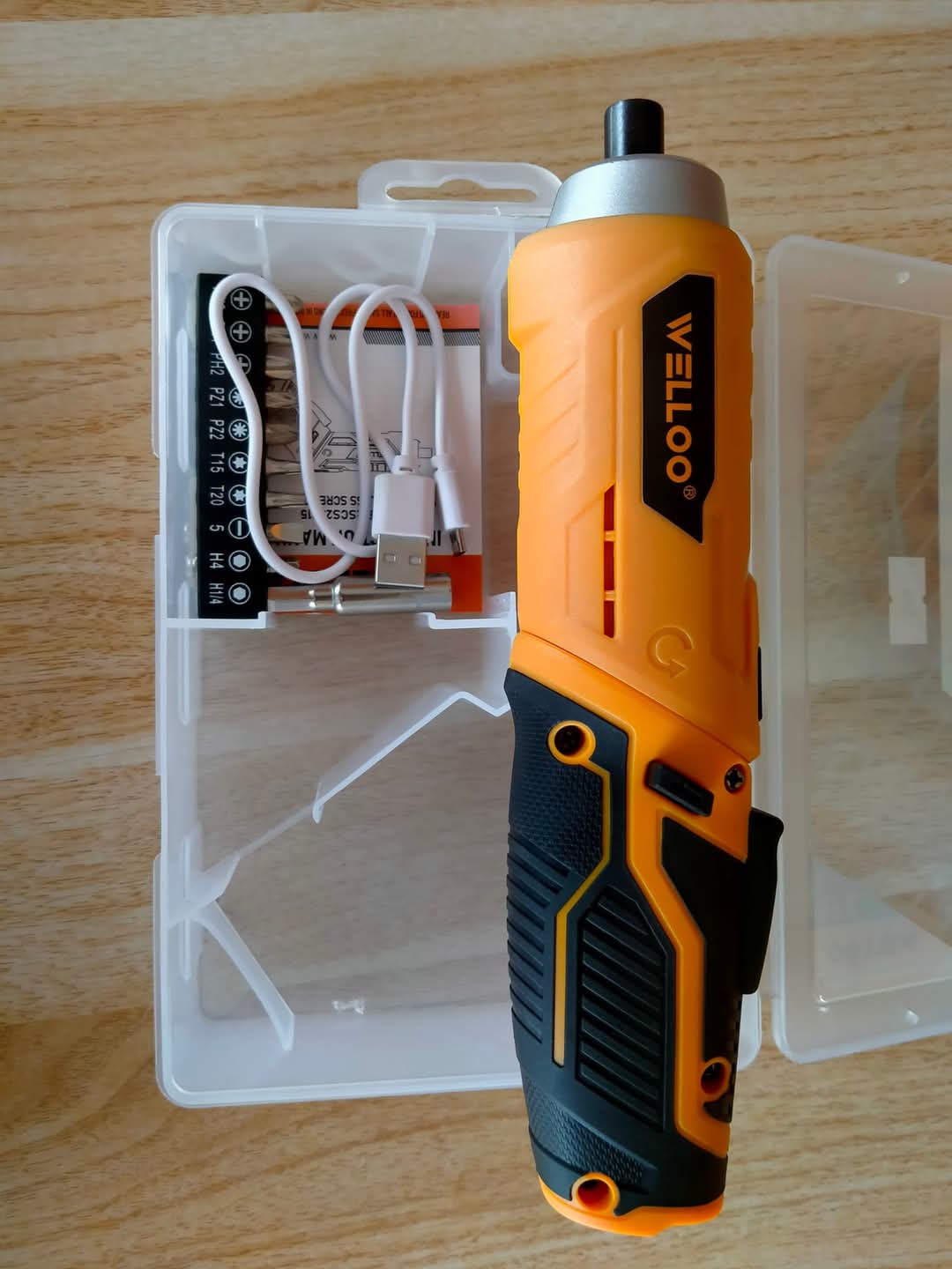 Picture of WELLOO 4V Lithium Electric Hand Power Tools Cordless Brushless Drill, Screwgun--SCS23015