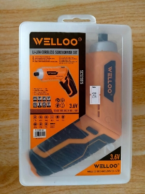 Picture of WELLOO 4V Lithium Electric Hand Power Tools Cordless Brushless Drill, Screwgun--SCS23015