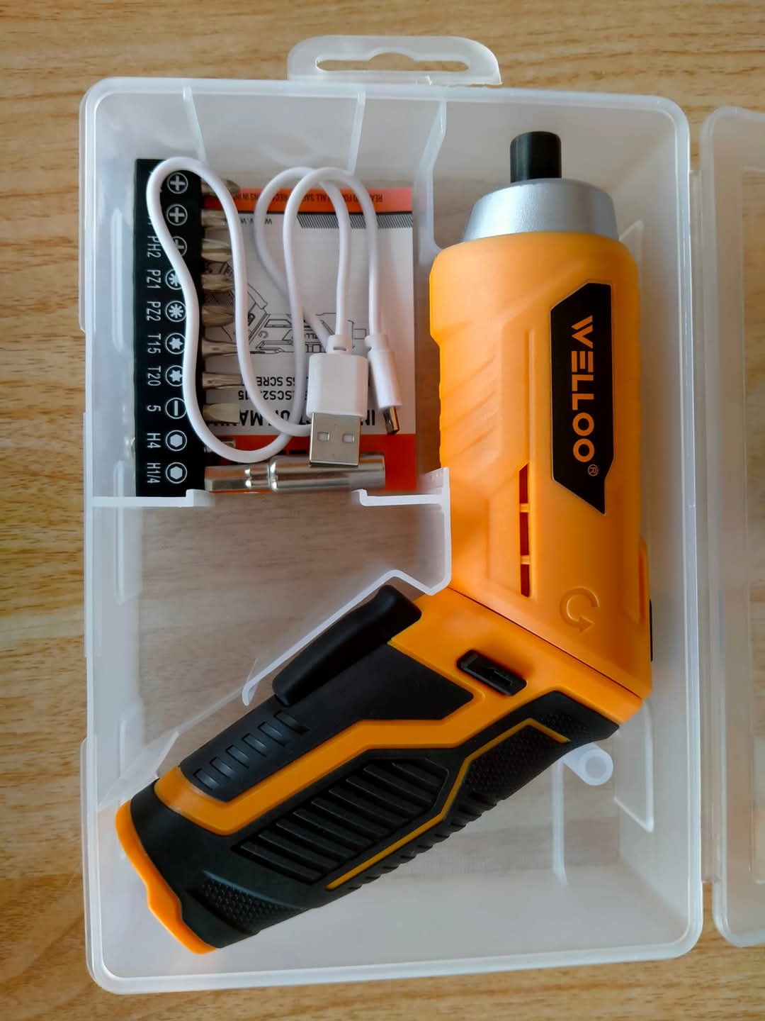 Picture of WELLOO 4V Lithium Electric Hand Power Tools Cordless Brushless Drill, Screwgun--SCS23015