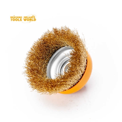 Picture of 🔧 WELLOO 3" Inch Copper Wire Cup Brush – WCC12075