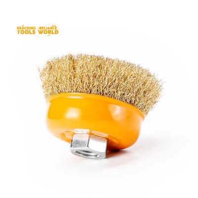 Picture of 🔧 WELLOO 3" Inch Copper Wire Cup Brush – WCC12075