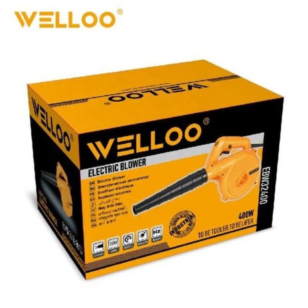 Picture of WELLOO 400W Computer Car Dust Leaf Grass Garden Yard Hand Held Electric Air Blower-EBW32400
