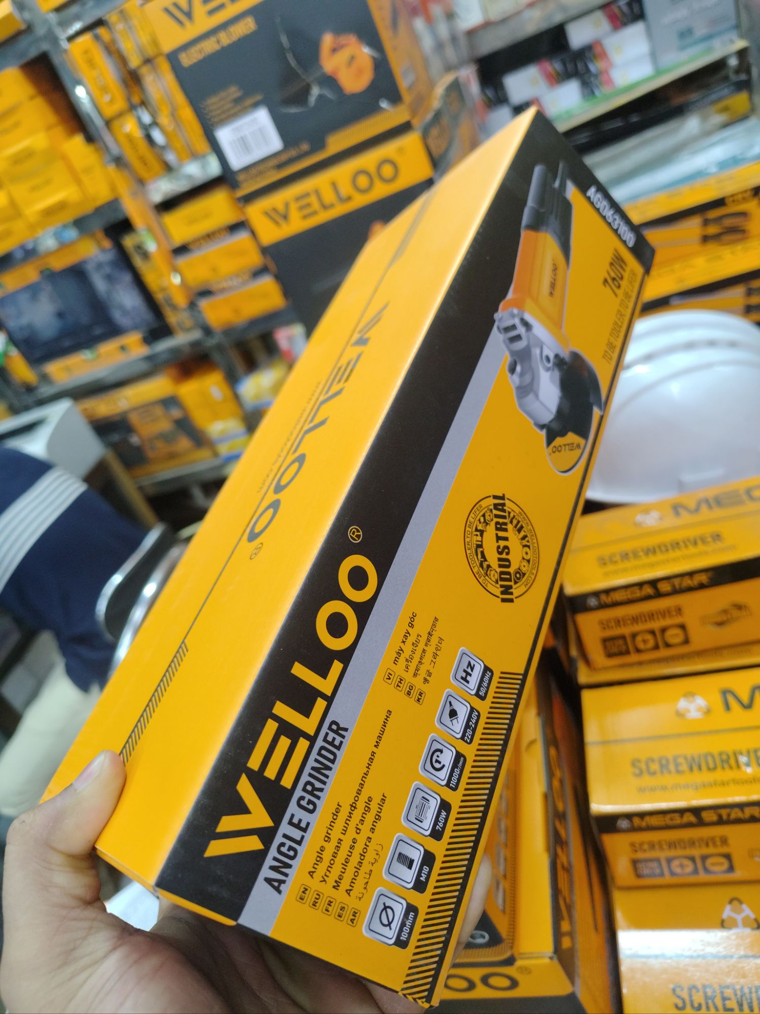 Picture of Dingqi 760W 100mm Electric Mini Angle Grinder Model Power Electric Angle Grinder-AGD63100A