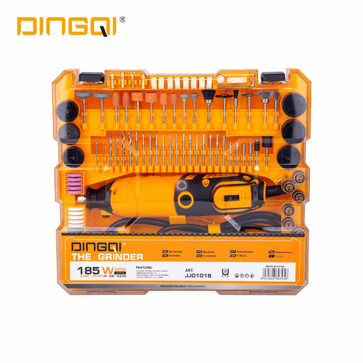 Picture of DINGQI Mini Drill Machine Dremel Drills Rotary DIY Tools Set 185W Die Grinder DIY Tool Variable Speed Mini Hand Grinder-JJ01018