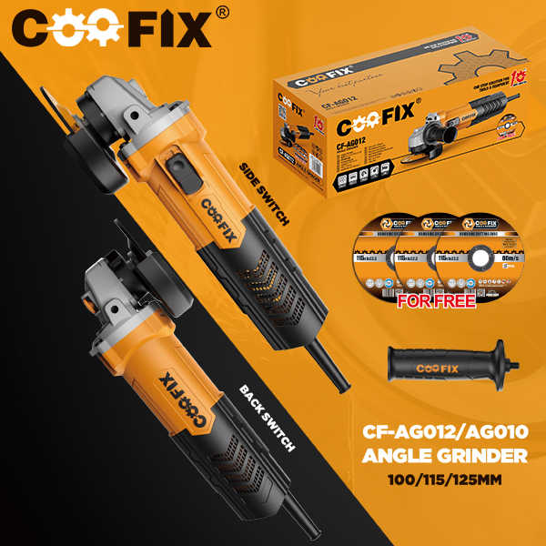 Picture of Coofix Electric Angle Grinder 750W Smart Side Switch Angle Grinding Machine 100MM-CF-AG010