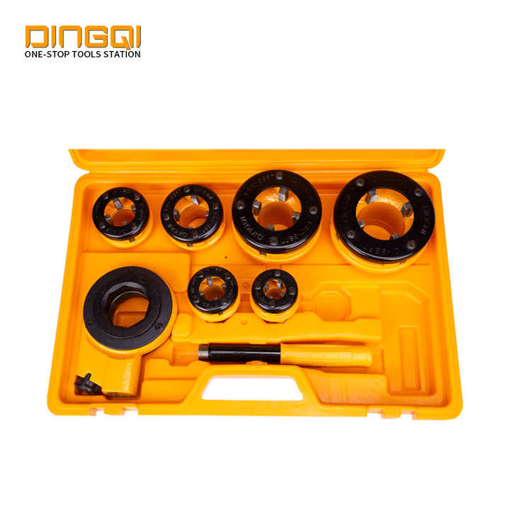 Picture of 🛠️ DingQi Professional 6PCS Pipe Tools Ratchet Die Stock Set – Sizes 1/2" to 2" (137106)