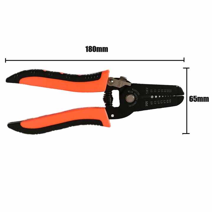 Picture of 🛠️Professional 7" AWG Wire Stripper & Cutter – Multi Functional Cable Wire Stripping Pliers, Multicolor