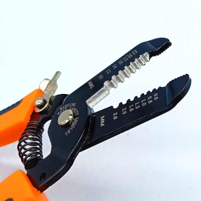 Picture of 🛠️Professional 7" AWG Wire Stripper & Cutter – Multi Functional Cable Wire Stripping Pliers, Multicolor