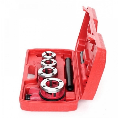 Picture of 🛠️ Ratchet Pipe Threader Kit – 4 Dies (1/2", 3/4", 1", 1-1/4")-JD8803