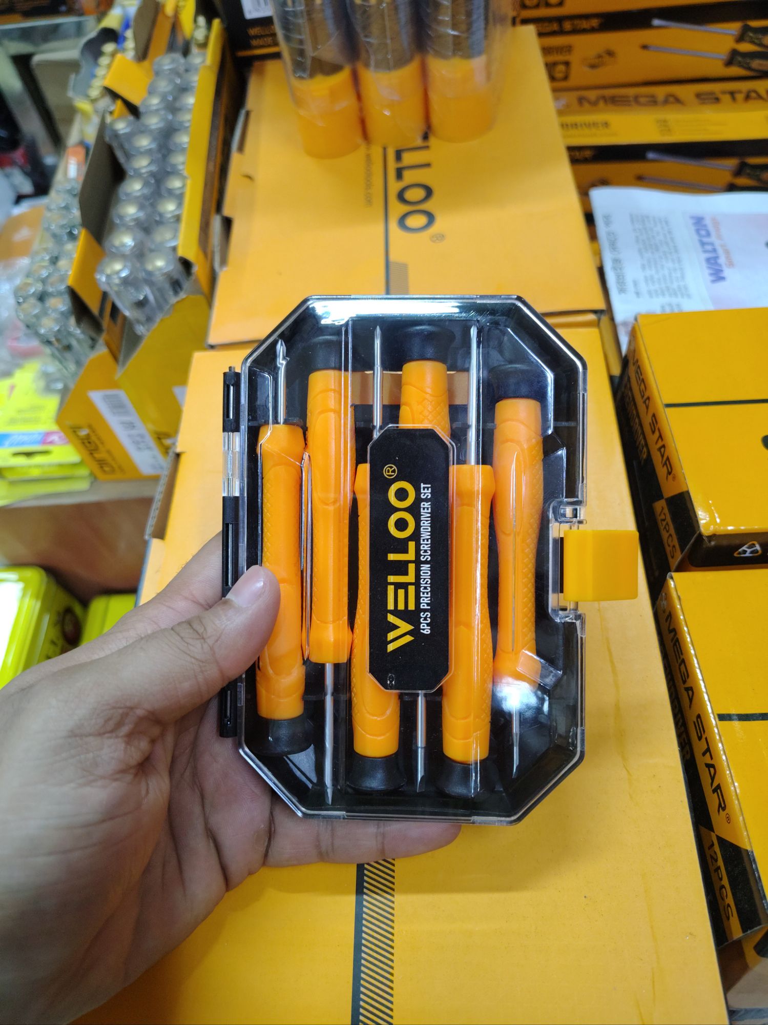 Picture of WELLOO 6Pcs Precision Screwdriver Set For Laptop,Mobile Phone Usage SCT02006