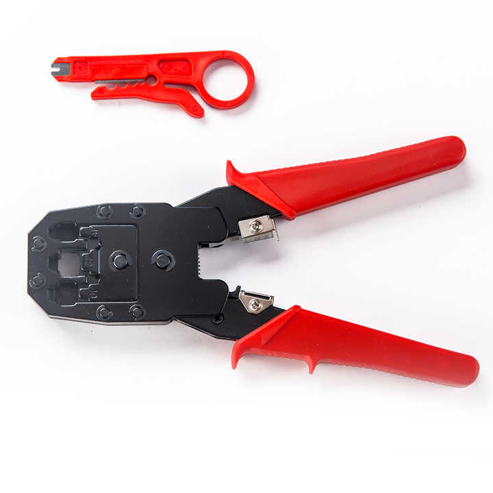 Picture of 3in1 Modular Crimping 195mm Multi Multifunctional Electrical Electrician Crimpadora Network Terminal Cable Cutter Stripper Wire Crimper Crimping Tool