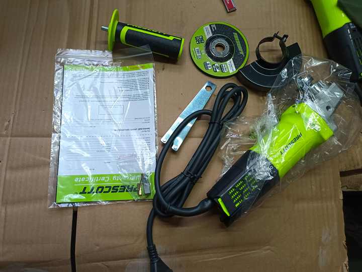 Picture of PRESCOTT MINI ANGLE GRINDER 100MM/115MM 220V 850W ELECTRIC CUTTING GRINDING POWER TOOLS