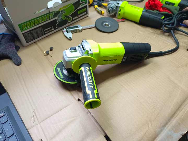 Picture of PRESCOTT MINI ANGLE GRINDER 100MM/115MM 220V 850W ELECTRIC CUTTING GRINDING POWER TOOLS