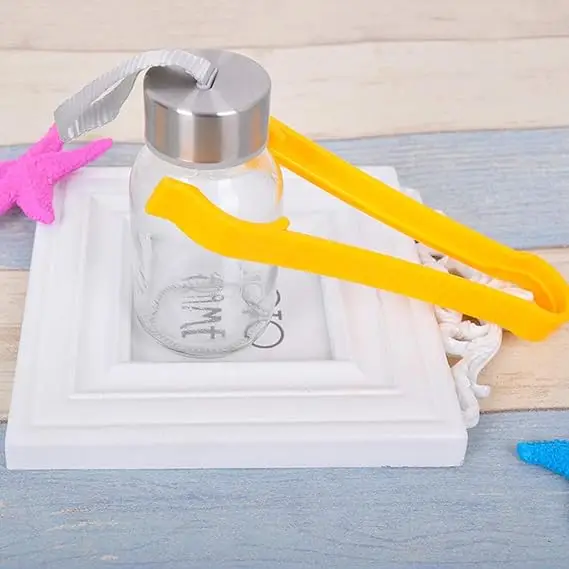 Picture of Baby Bottle Tongs, Baby Feeding Bottle Tongs Holder, Baby Bottle Nipple Pacifier Tong, Multi-Functional Anti-scalding Non-Slip Bottle Clips for Infants Newborns