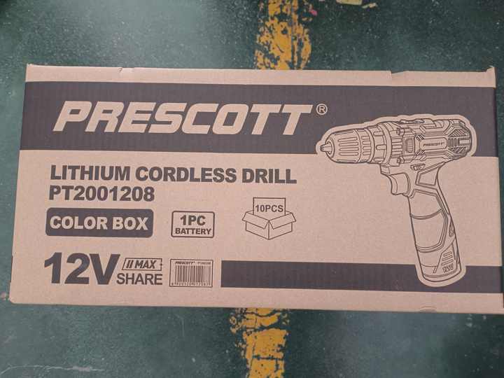 Picture of PRESCOTT 12V CORDLESS DRILL LITHIUMION BATTERY/SCREWGUN