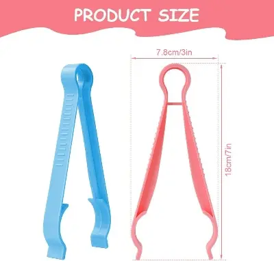 Picture of Baby Bottle Tongs, Baby Feeding Bottle Tongs Holder, Baby Bottle Nipple Pacifier Tong, Multi-Functional Anti-scalding Non-Slip Bottle Clips for Infants Newborns