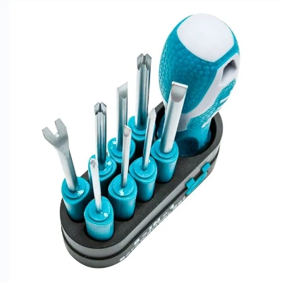 Picture of [TOTAL] Screwdriver set 8PCS Bits 1PCS Handle THT250906 Superior products at affordable prices In The Best Selling Products