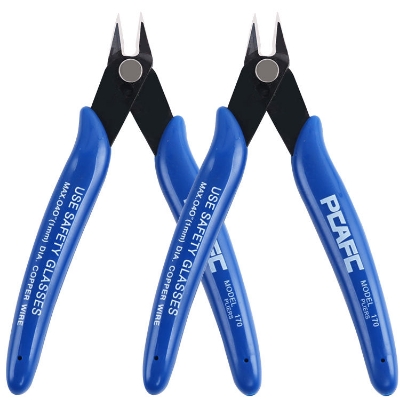 Picture of YTH 170mm Mini Steel Diagonal Pliers DIY Edge Scissors with Anti-Slip Rubber Flat Scissors for Cutting OEM Customizable