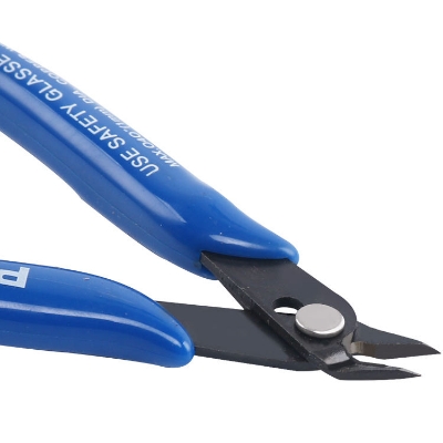 Picture of YTH 170mm Mini Steel Diagonal Pliers DIY Edge Scissors with Anti-Slip Rubber Flat Scissors for Cutting OEM Customizable