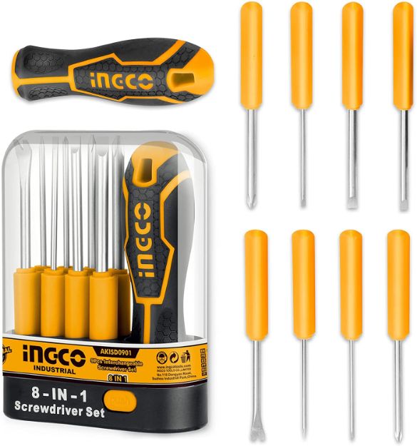 Picture of Professional 8 IN 1 SCREWDRIVER SET INGCOO -AKISD0901