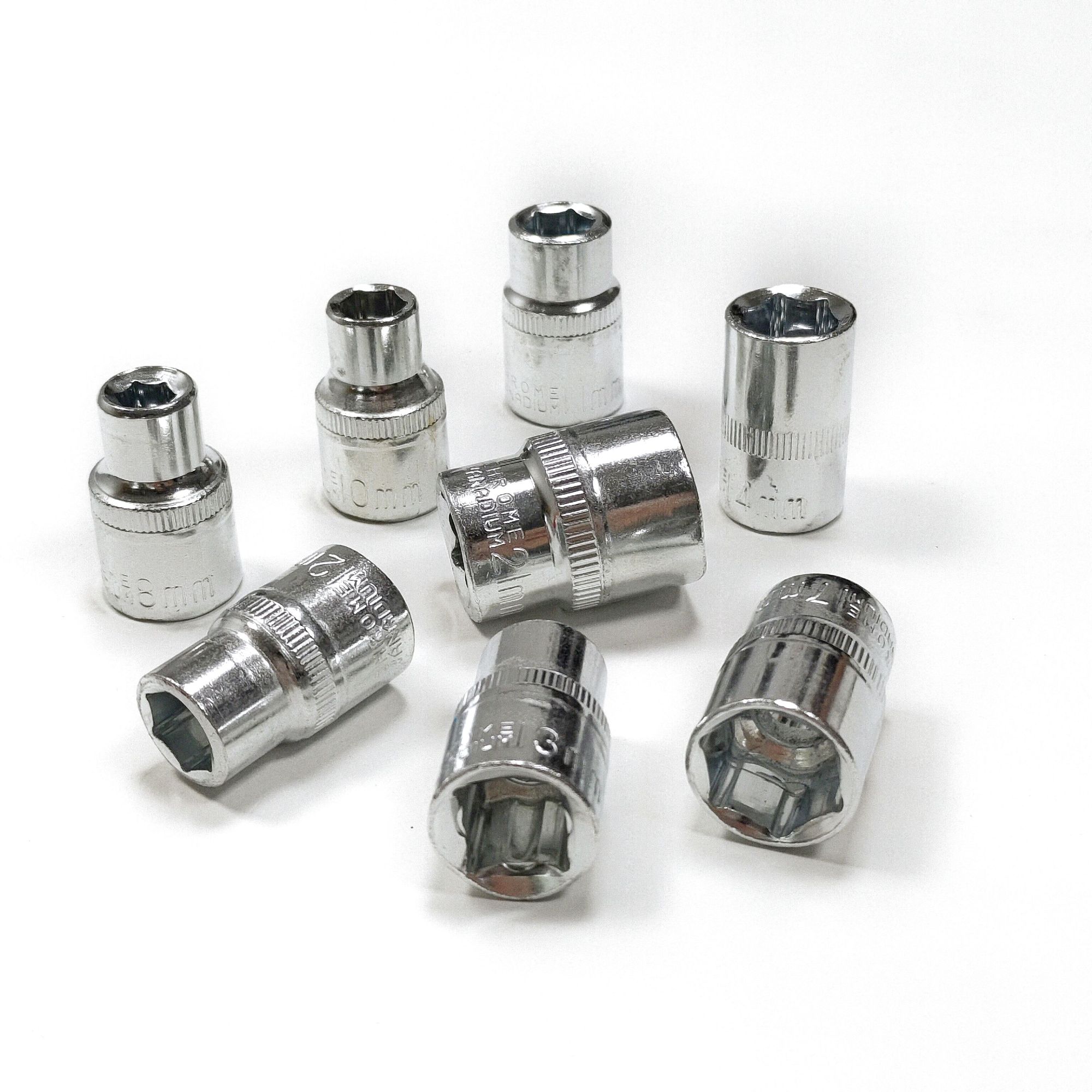 Picture of 10PCS 1/4'' Ratchet Socket Wrench Set Carbon Steel Hardware Tool for Car Boat Motorcycle Bicycle Repair OEM Factory Wholesale