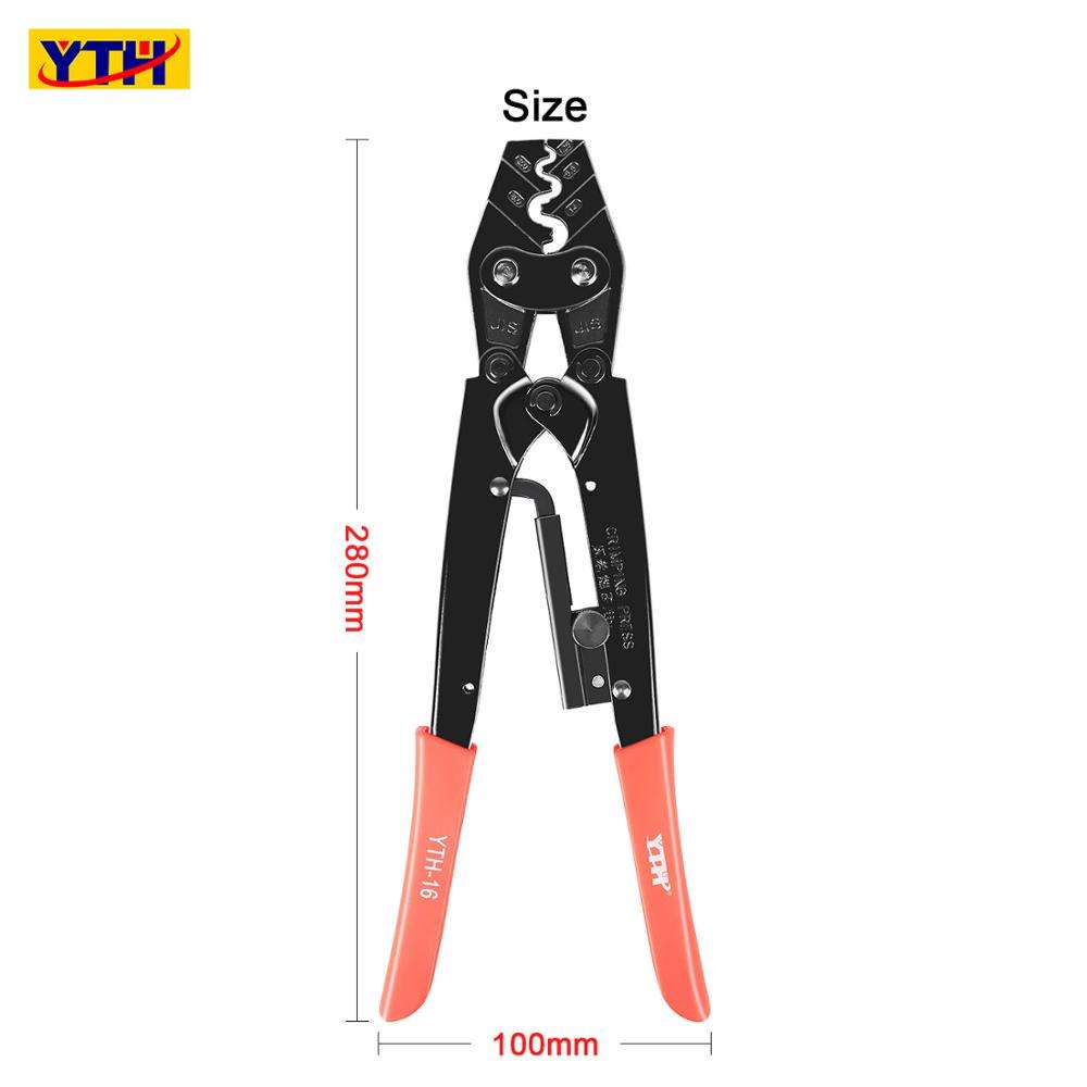 Picture of 🔌YTH-16 Ratchet Crimping Tools Crimping Pliers Cable 1.5-16mm Multifunction Clamps Terminal Electrician Tool Pliers