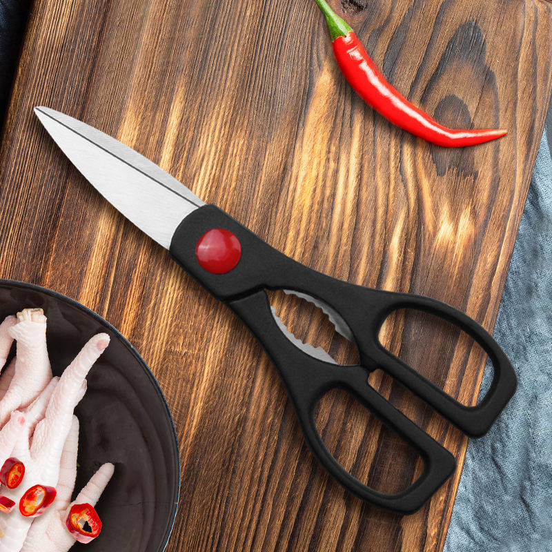 Picture of Wholesale Direct Supply Heavy-Duty Stainless Steel Kitchen Scissors Multi-Purpose for Home Use Korean BBQ Meat Cutting-CFJ-001
