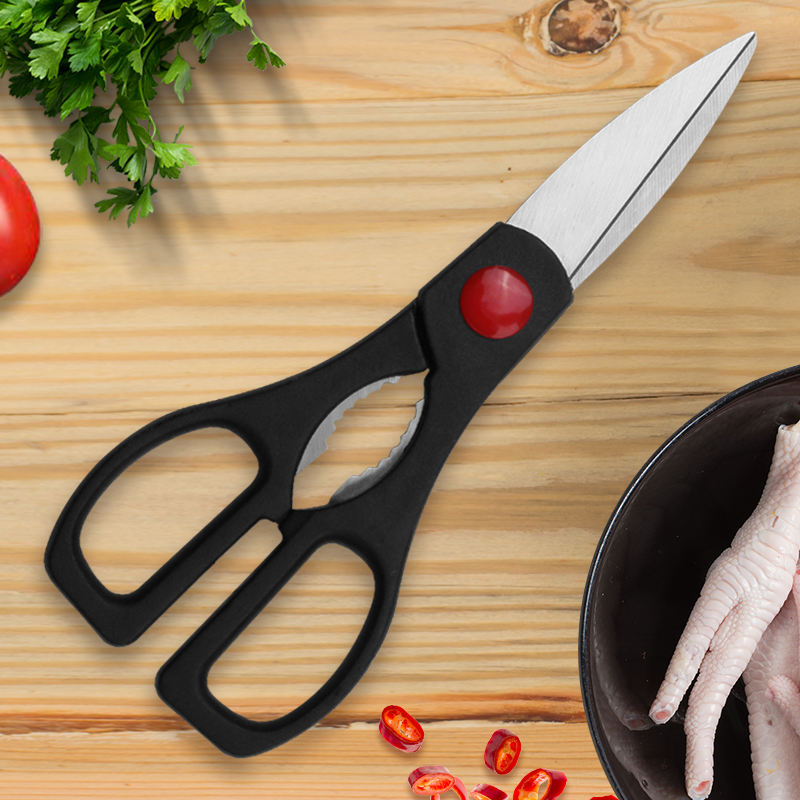 Picture of Wholesale Direct Supply Heavy-Duty Stainless Steel Kitchen Scissors Multi-Purpose for Home Use Korean BBQ Meat Cutting-CFJ-001