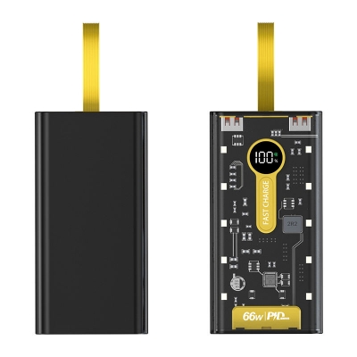 Picture of ⚡ Portable Charger 10000mAh – 22.5W Fast Charging Power Bank with Built-in Cables