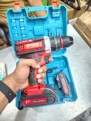 Picture of ⚡ HR Cordless Drill Machine Set – 25pcs with 21V Double Battery & Screwgun