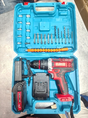 Picture of ⚡ HR Cordless Drill Machine Set – 25pcs with 21V Double Battery & Screwgun