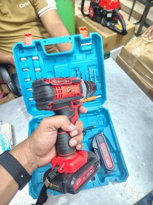 Picture of ⚡ HR Cordless Drill Machine Set – 25pcs with 21V Double Battery & Screwgun