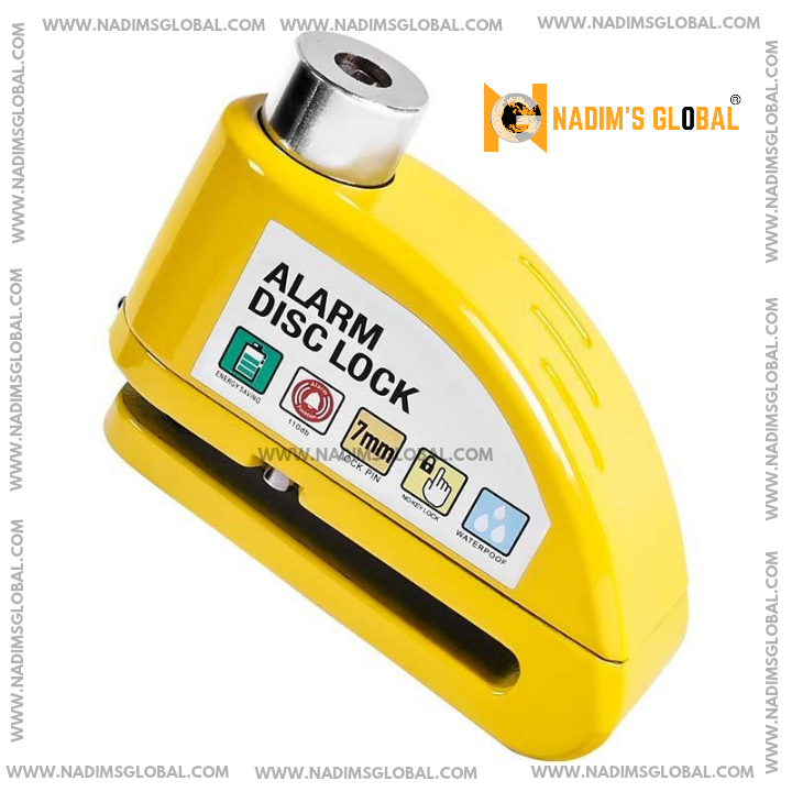 Picture of MTB Road Bike Alarm Disc Cable Lock Anti-Theft Motorcycle Brake Disc Lock with Alarm