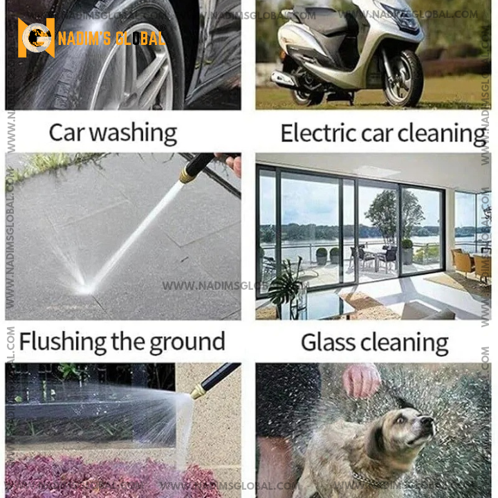 Picture of Water Spray Gun for Car Wash Garden Home Garden Hose Pipe Spray Gun 1/2 Inch Adjustable High Pressure Water Gun Nozzle for Car Wash Multi Use - KaberTrade