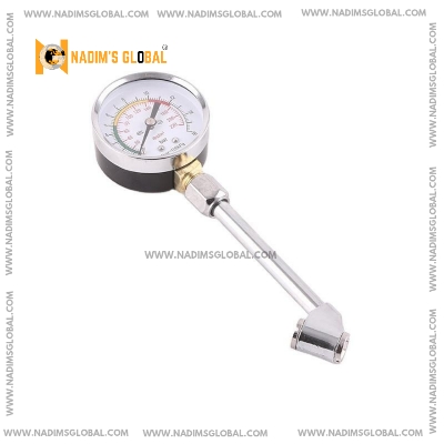 Picture of 0-220PSI Car Tire Pressure Gauge High Precision Monitor Long Tube Tyre Tester Meter Copper Nozzles Truck Motorcycle Accessories