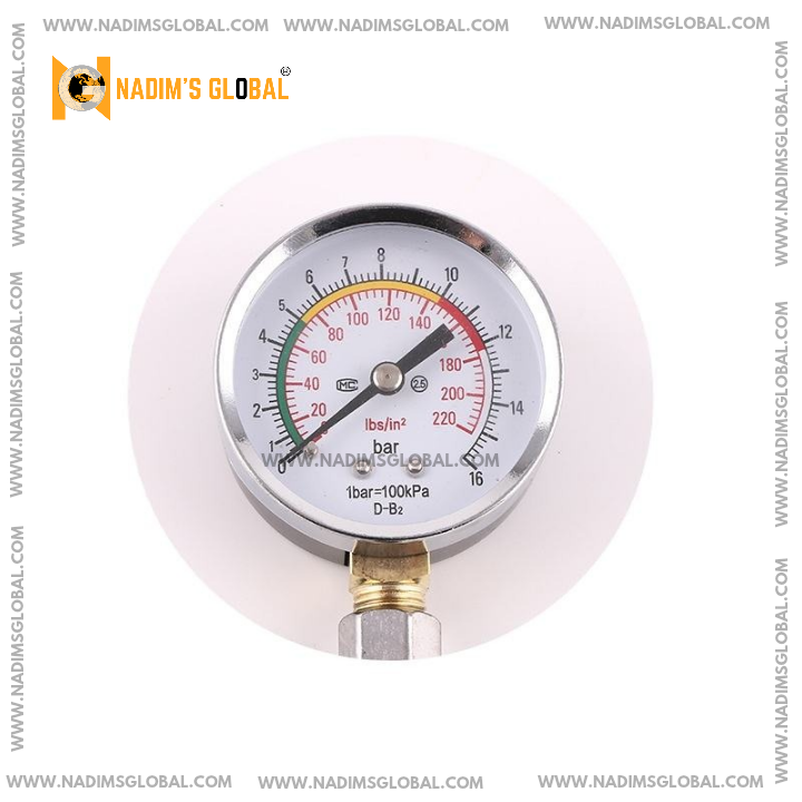 Picture of 0-220PSI Car Tire Pressure Gauge High Precision Monitor Long Tube Tyre Tester Meter Copper Nozzles Truck Motorcycle Accessories