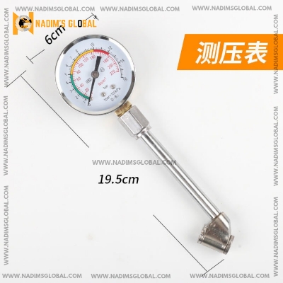 Picture of 0-220PSI Car Tire Pressure Gauge High Precision Monitor Long Tube Tyre Tester Meter Copper Nozzles Truck Motorcycle Accessories