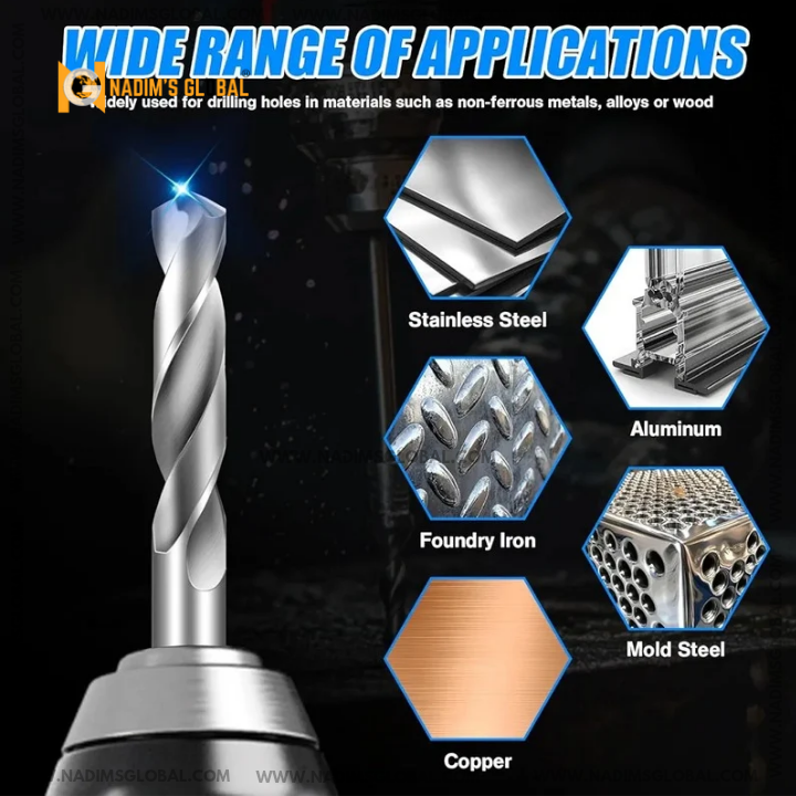 Picture of 5/32 Iron Drill Bit Set – High Speed Steel (10pcs Pack)