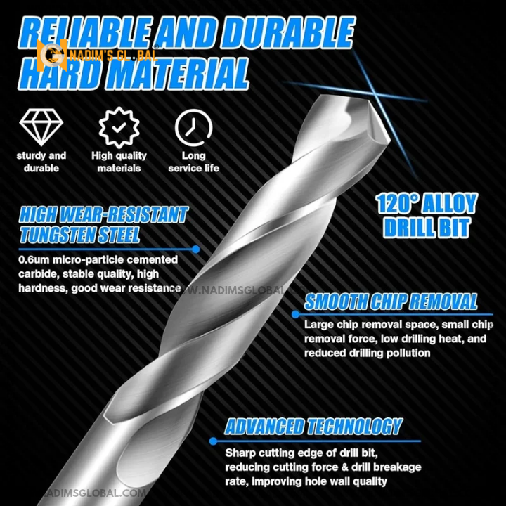 Picture of 5/32 Iron Drill Bit Set – High Speed Steel (10pcs Pack)