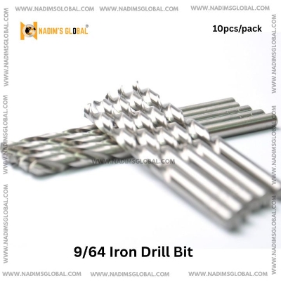 Picture of 9/64 Iron Drill Bit – 10pcs Pack | Durable High-Speed Drill Bits for Metal, Wood & Plastic